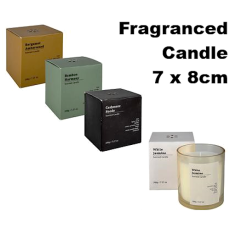 Fragranced Candle in Glass Jar - 7 x 8cm, Assorted